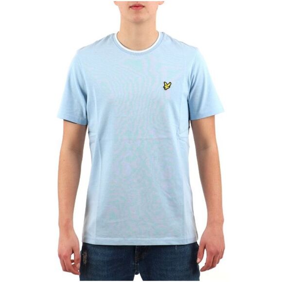 Lyle & Scott Crew Neck TShirt Light Blue Men Light Blue Shirts